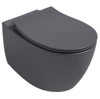 Унитаз ISVEA Sentimenti Neo Vortex (смыв торнадо), подвесной ШГВ 363*510*400 цвет антрацит матовый 10AR02013-2C