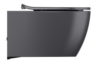 Унитаз ISVEA Sentimenti Neo Vortex (смыв торнадо), подвесной ШГВ 363*510*400 цвет антрацит матовый 10AR02013-2C