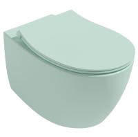 Унитаз ISVEA Sentimenti Neo Vortex (смыв торнадо), подвесной ШГВ 363*510*400 цвет мятно-зеленый матовый 10AR02013-2T