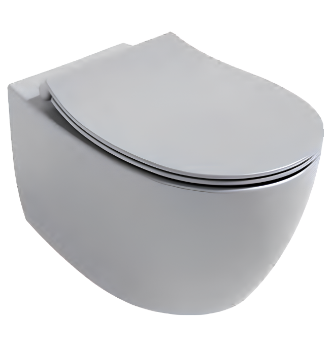 Унитаз ISVEA Sentimenti Neo Vortex (смыв торнадо), подвесной ШГВ 363*510*400 цвет серый бетон матовый 10AR02013-2V