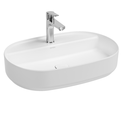 Раковина накладная ISVEA Infinity 60 овальная 60см цвет белый 10NF65060SV