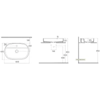 Раковина накладная ISVEA Infinity 60 см. с отверстием для смесителя цвет белый матовый Terrazzo 10NF65060-TRZ-2L Раковина накладная ISVEA Infinity 60 см. с отверстием для смесителя цвет белый матовый Terrazzo 10NF65060-TRZ-2L