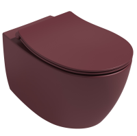 Унитаз ISVEA Sentimenti Neo Vortex (смыв торнадо), подвесной ШГВ 363*510*400 цвет бордовый матовый 10AR02013-2R