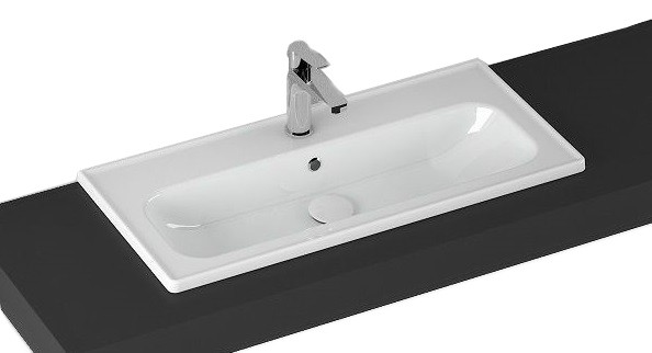 Раковина ISVEA Absolute подвесная ШГВ 813*371*155 отверстия для смесителя 1 цвет белый ССП 10KF50081