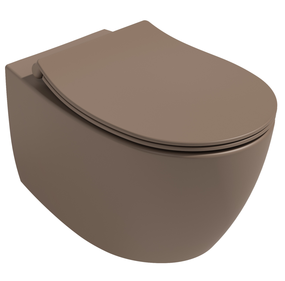 Унитаз ISVEA Sentimenti Neo Vortex (смыв торнадо), подвесной ШГВ 363*510*400 цвет коричневый матовый 10AR02013-2H