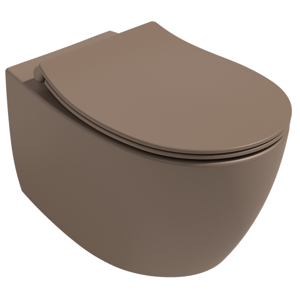 Унитаз ISVEA Sentimenti Neo подвесной ШГВ 363*510*400 цвет коричневый матовый 10AR02010-2H