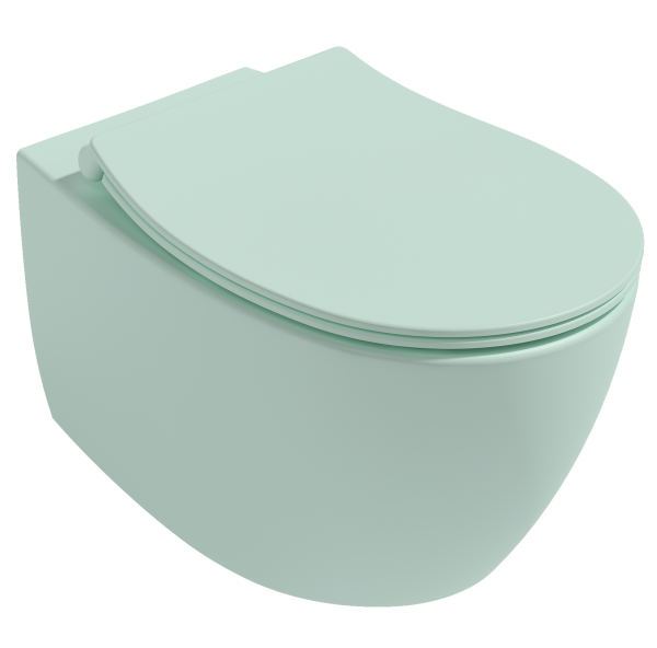 Унитаз ISVEA Sentimenti Neo подвесной ШГВ 363*510*400 цвет мятно-зеленый матовый 10AR02010-2T