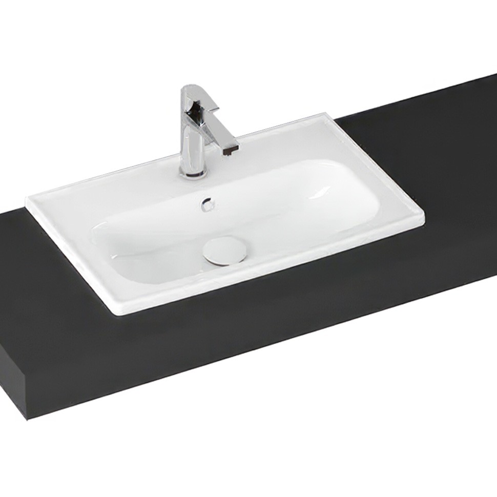 Раковина ISVEA Absolute подвесная ШГВ 612*371*155 отверстия для смесителя 1 цвет белый 10KF50061