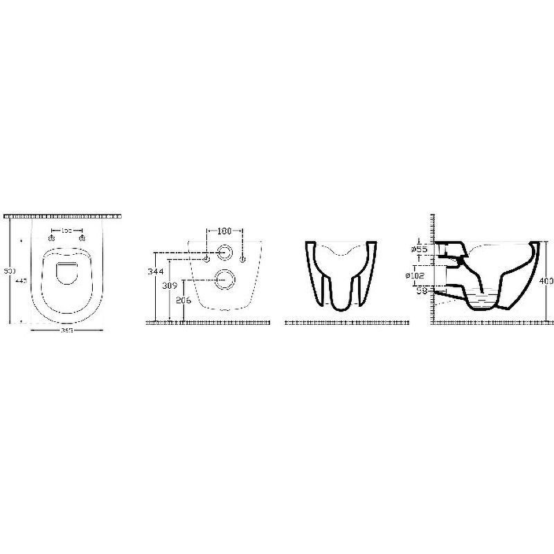 Унитаз ISVEA Infinity подвесной с функцией биде цвет белый матовый 10NFS1005I-2L