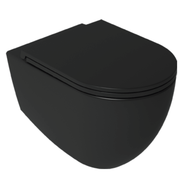 Унитаз ISVEA Infinity подвесной ШГВ 365*530*400 цвет-черный матовый 10NF02001-2N
