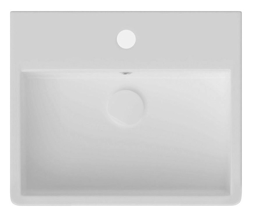 Раковина ISVEA Purita 50 см, с передним бортиком цвет белый 10PL52050