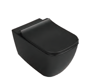 Унитаз ISVEA VEA Cubo подвесной ШГВ 338*510*400 цвет черный матовый 10VA02001-2N