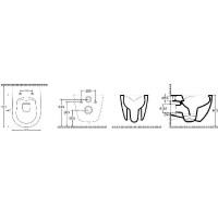 Унитаз ISVEA Infinity подвесной с функцией биде цвет слоновая кость матовый 10NFS1005I-2K Унитаз ISVEA Infinity подвесной с функцией биде цвет слоновая кость матовый 10NFS1005I-2K