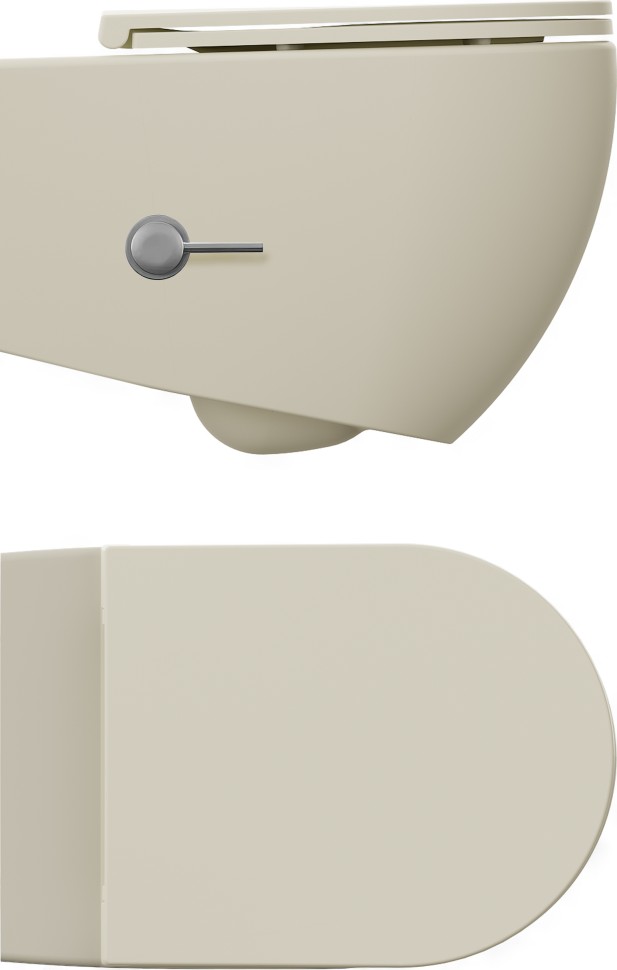 Унитаз ISVEA Infinity подвесной с функцией биде цвет слоновая кость матовый 10NFS1005I-2K