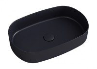 Раковина ISVEA Infinity накладная ШГВ 550*360*120 отверстия для смесителя отсутствуют цвет антрацит матовый 10NF65055SV-2C