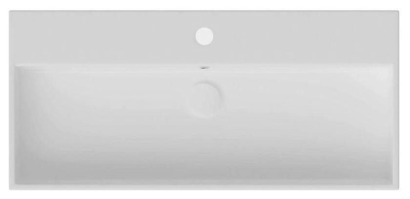 Раковина ISVEA Purita 90 см, накладная цвет белый 10PL50090