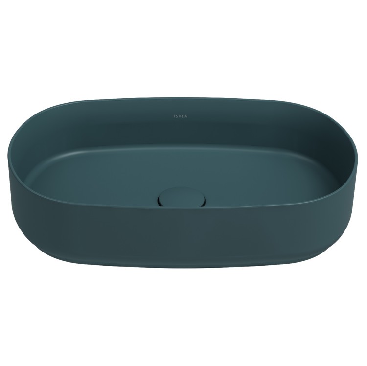 Isvea Infinity Raggio Раковина ISVEA Infinity накладная ШГВ 550*360*120 отверстия для ...
