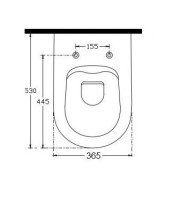 Сиденье для унитаза ISVEA Infinity VEA Rondo F50  ШГ 365*445 цвет белый