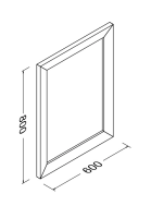 Зеркало ISVEA Aria 60, 25AA4004080I цвет золото