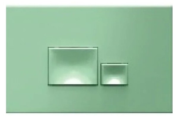 Клавиша смыва ISVEA Axis Piazza для унитаза ШГВ 246*26*164 цвет мятно-зеленый 54MJ0109I