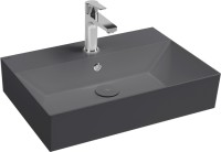 Раковина ISVEA SistemaZ Frame накладная ШГВ 600*420*132 отверстия для смесителя 1 цвет антрацит матовый 10SF50060-2C