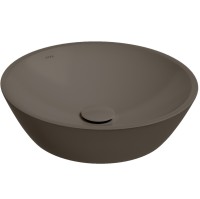 Раковина ISVEA SistemaY Soft накладная ШГВ 450*450*120 отверстия для смесителя отсутствуют цвет коричневый матовый 10SY66045-2H