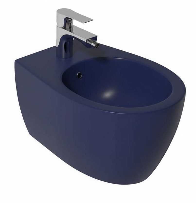 Биде ISVEA Sentimenti Neo подвесной ШГВ 363*510*400 цвет синий матовый 10AR41010-2Z