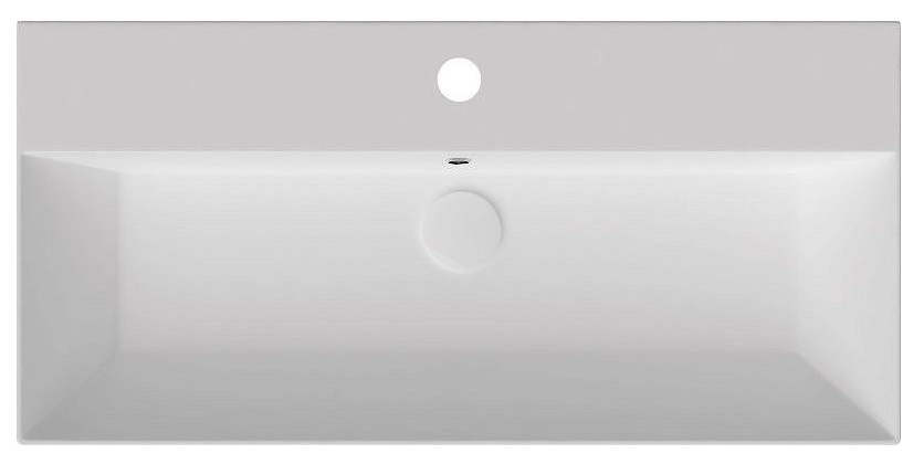 Раковина ISVEA SistemaZ Frame накладная ШГВ 900*422*150 отверстия для смесителя 1 цвет белый 10SF50090