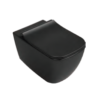 Унитаз ISVEA VEA Vortex (смыв торнадо), подвесной ШГВ 338*510*400 цвет черный матовый 10VA02003-2N