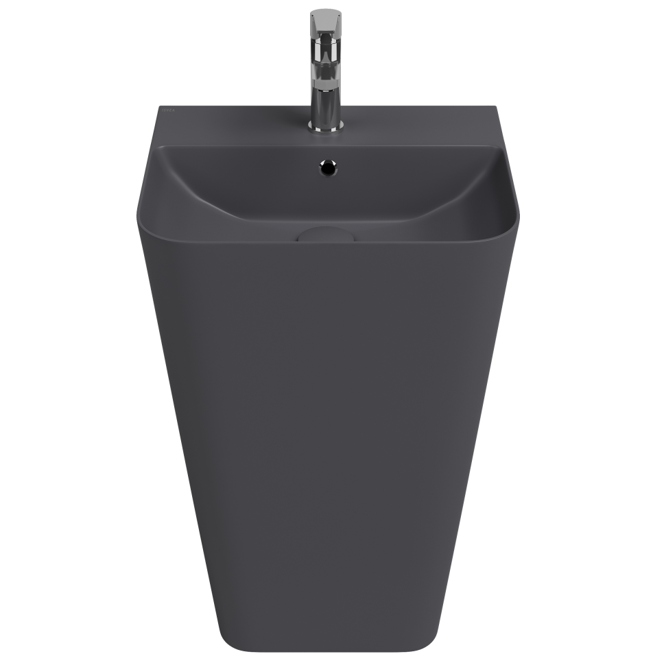 Раковина ISVEA Sott'Aqua напольная ШГВ 500*420*830 отверстия для смесителя 1 цвет антрацит матовый 10SQ37001SV-2C