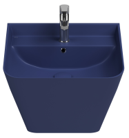 Раковина ISVEA Sott'Aqua подвесная ШГВ 500*420*515 отверстия для смесителя 1 цвет синий матовый 10SQ37002SV-2Z