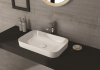 Раковина ISVEA Sott'Aqua накладная ШГВ 600*380*120 отверстия для смесителя отсутствуют цвет белый глянцевый 10SQ50060