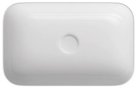 Раковина ISVEA Sott'Aqua накладная ШГВ 600*380*120 отверстия для смесителя отсутствуют цвет белый глянцевый 10SQ50060