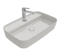 Раковина накладная ISVEA Peak 10PE65065 прямоугольная 65 см с отверстием для смесителя цвет белый 10PE65065 Раковина накладная ISVEA Peak 10PE65065 прямоугольная 65 см с отверстием для смесителя цвет белый 10PE65065