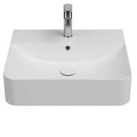 Раковина ISVEA Sott'Aqua накладная ШГВ 590*490*163 отверстия для смесителя 1 цвет белый 10SQ51058