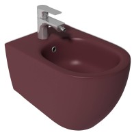Биде ISVEA Infinity подвесной ШГВ 365*530*400 цвет бордовый матовый 10NF41001-2R