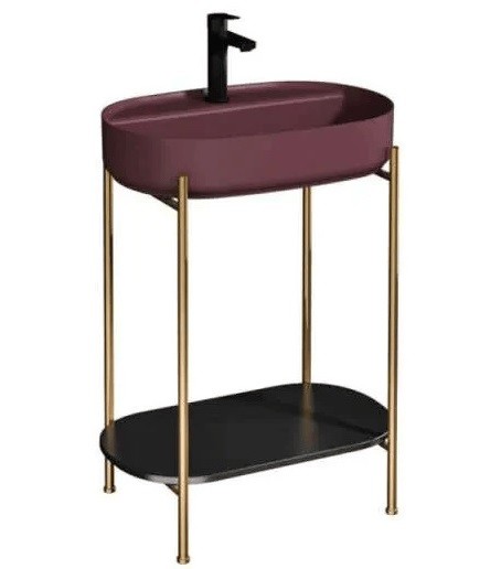 Консоль напольная ISVEA Puno 60, 29PN1007060I без раковины цвет латунь матовая 29PN1007060I