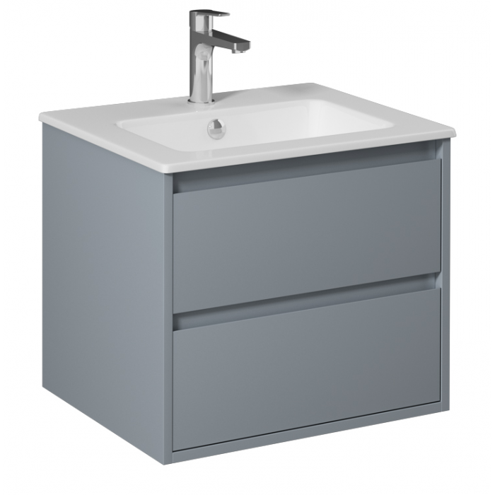 Тумба под умывальник подвесная Isvea Pro 60 серый без раковины 21MG1070060I