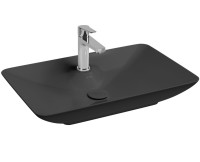 Раковина ISVEA SistemaY Clear накладная ШГВ 644*395*125 отверстия для смесителя 1 цвет антрацит матовый 10SY50065-2C