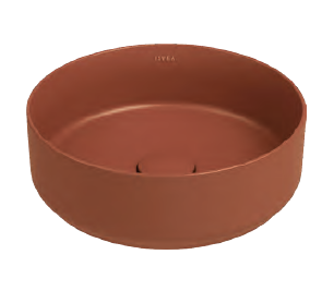 Раковина ISVEA Infinity накладная ШГВ 360*360*120 отверстия для смесителя отсутствуют цвет терракотовый матовый 10NF65036-2U