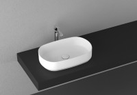  Раковина ISVEA Infinity накладная ШГВ 550*360*120 отверстия для смесителя отсутствуют цвет серый камень матовый 10NF65055SV-2V
