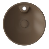 Раковина ISVEA SistemaY Soft накладная ШГВ 450*450*120 отверстия для смесителя 1 цвет коричневый матовый 10SY65045-2H