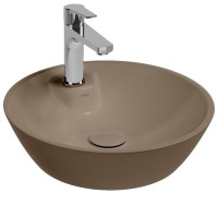 Раковина ISVEA SistemaY Soft накладная ШГВ 450*450*120 отверстия для смесителя 1 цвет коричневый матовый 10SY65045-2H