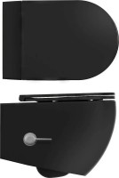 Унитаз ISVEA Infinity подвесной с функцией биде цвет черный матовый 10NFS1005I-2N