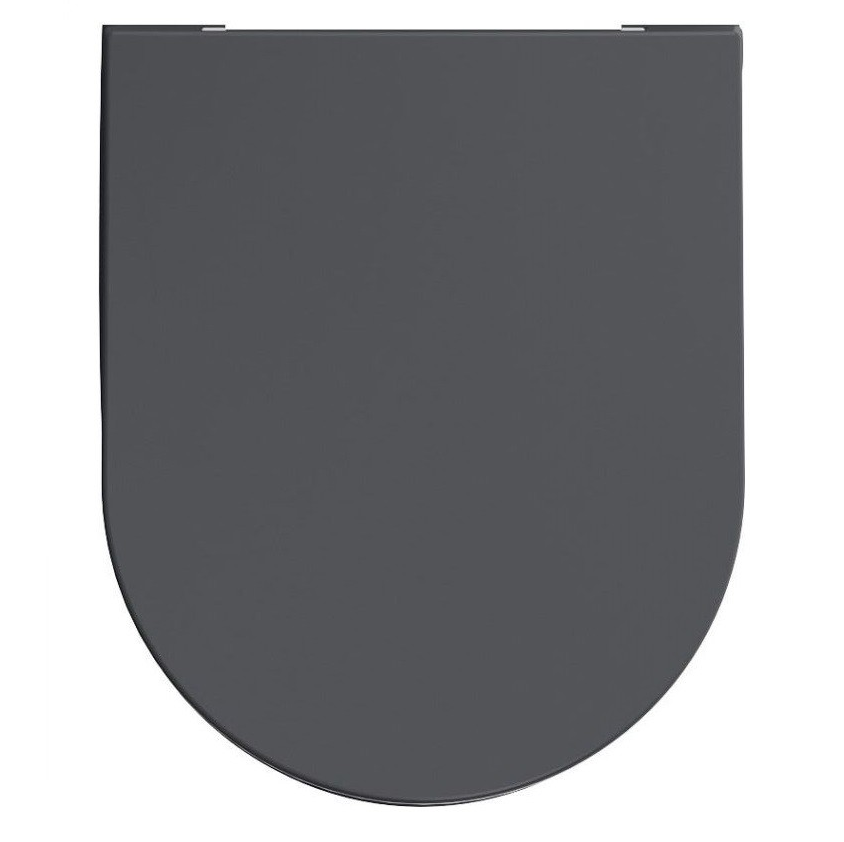 Сиденье для унитаза ISVEA Infinity VEA Rondo F50  ШГ 365*445 цвет антрацит матовый 40KF0522I
