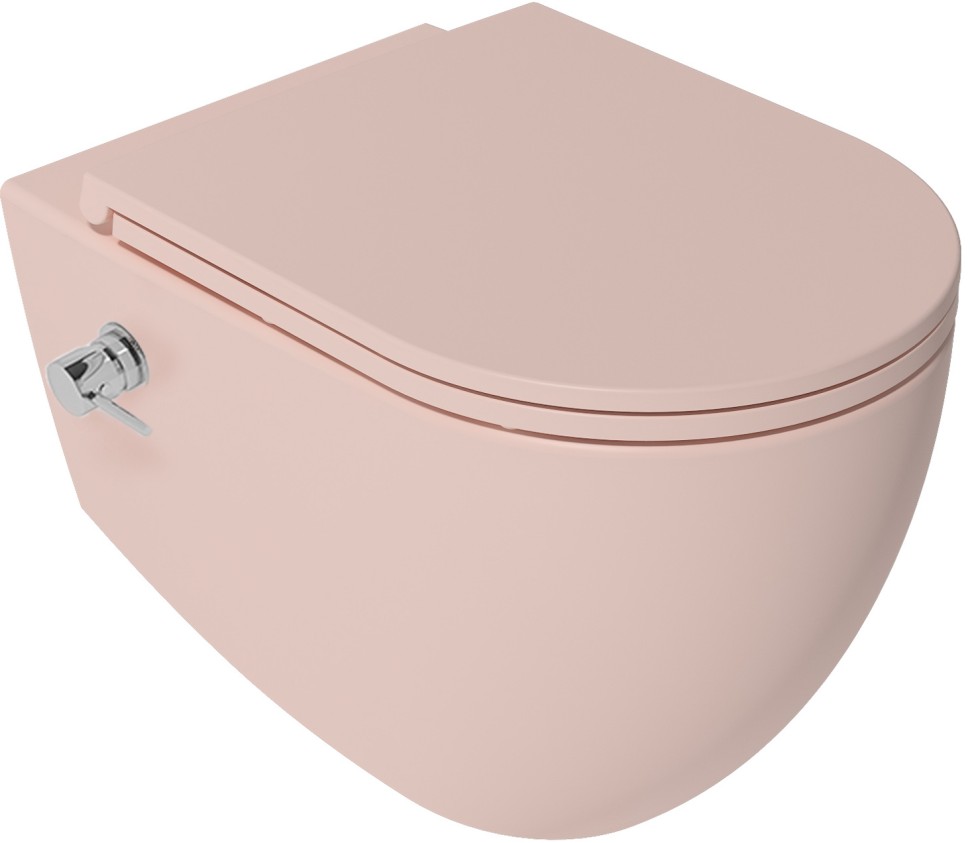 Унитаз ISVEA Infinity подвесной с функцией биде цвет лососевый матовый 10NFS1005I-2S
