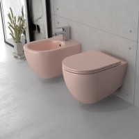 Унитаз ISVEA Infinity Vortex (смыв торнадо), подвесной ШГВ 365*530*400 цвет лососевый матовый 10NF02003-2S