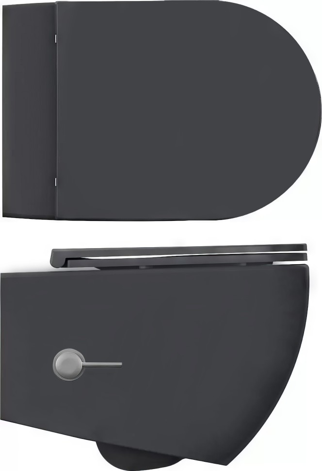 Унитаз ISVEA Infinity подвесной с функцией биде цвет антрацит матовый 10NFS1005I-2C