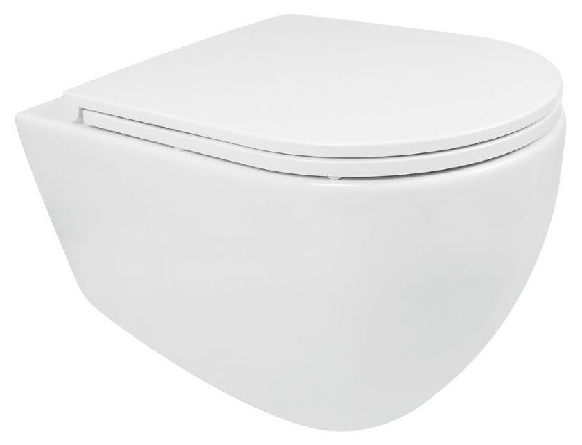 Унитаз ISVEA Infinity Vortex (смыв торнадо), подвесной ШГВ 365*530*400 цвет белый матовый 10NF02003-2L