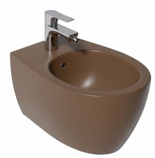 Биде ISVEA Sentimenti Neo подвесной ШГВ 363*510*400 цвет коричневый матовый 10AR41010-2H